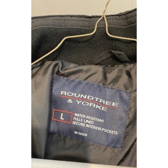 Men's Black Jacket Roundtree & Yorke Size Large - Picture 3 of 6